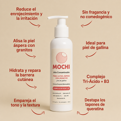 MOCHI sérum corporal renovador con sus beneficios